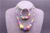 New children's necklace set, cute accessories for girls, colorful bead necklace for girls Application Scenario